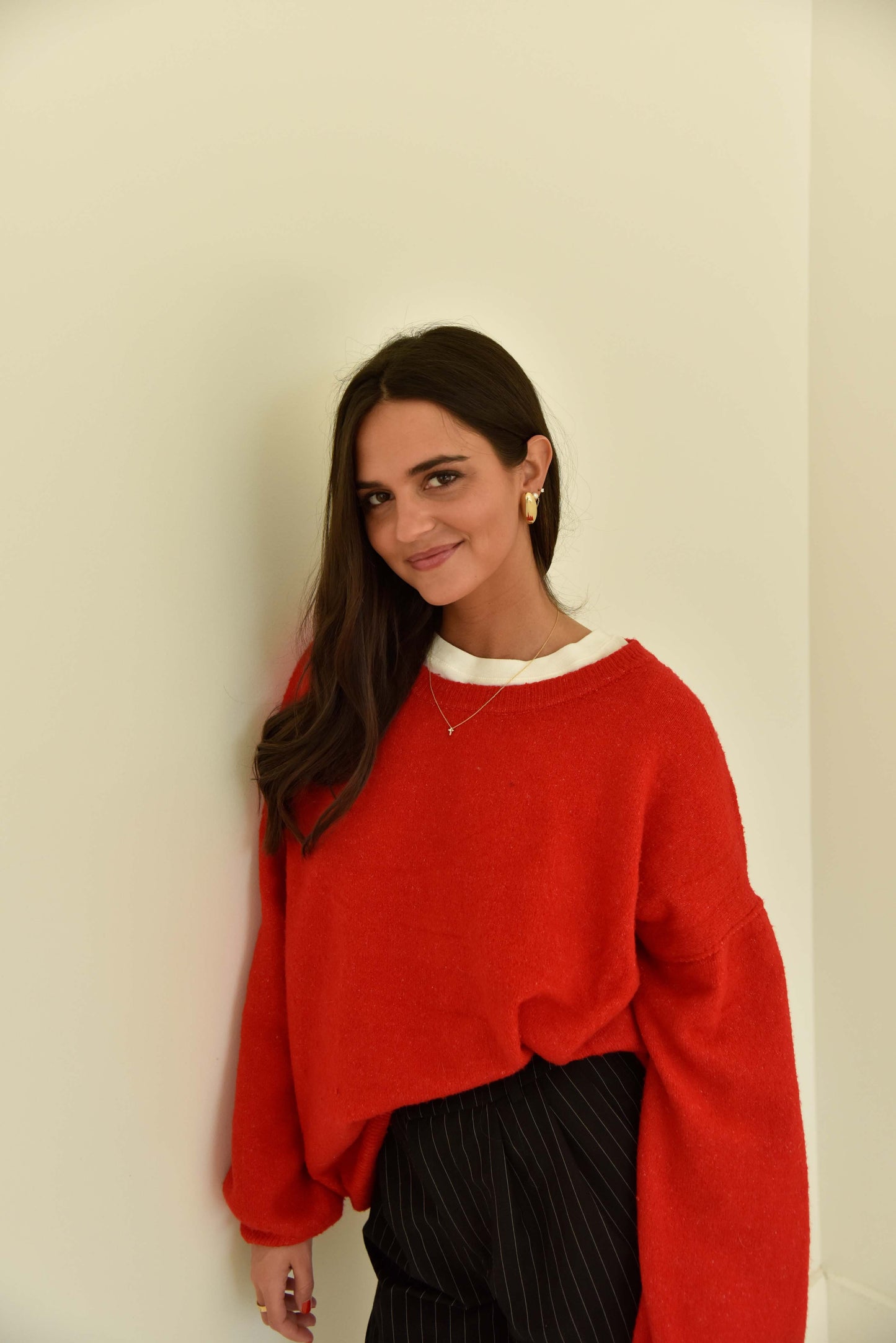 Red Oversized Sweater