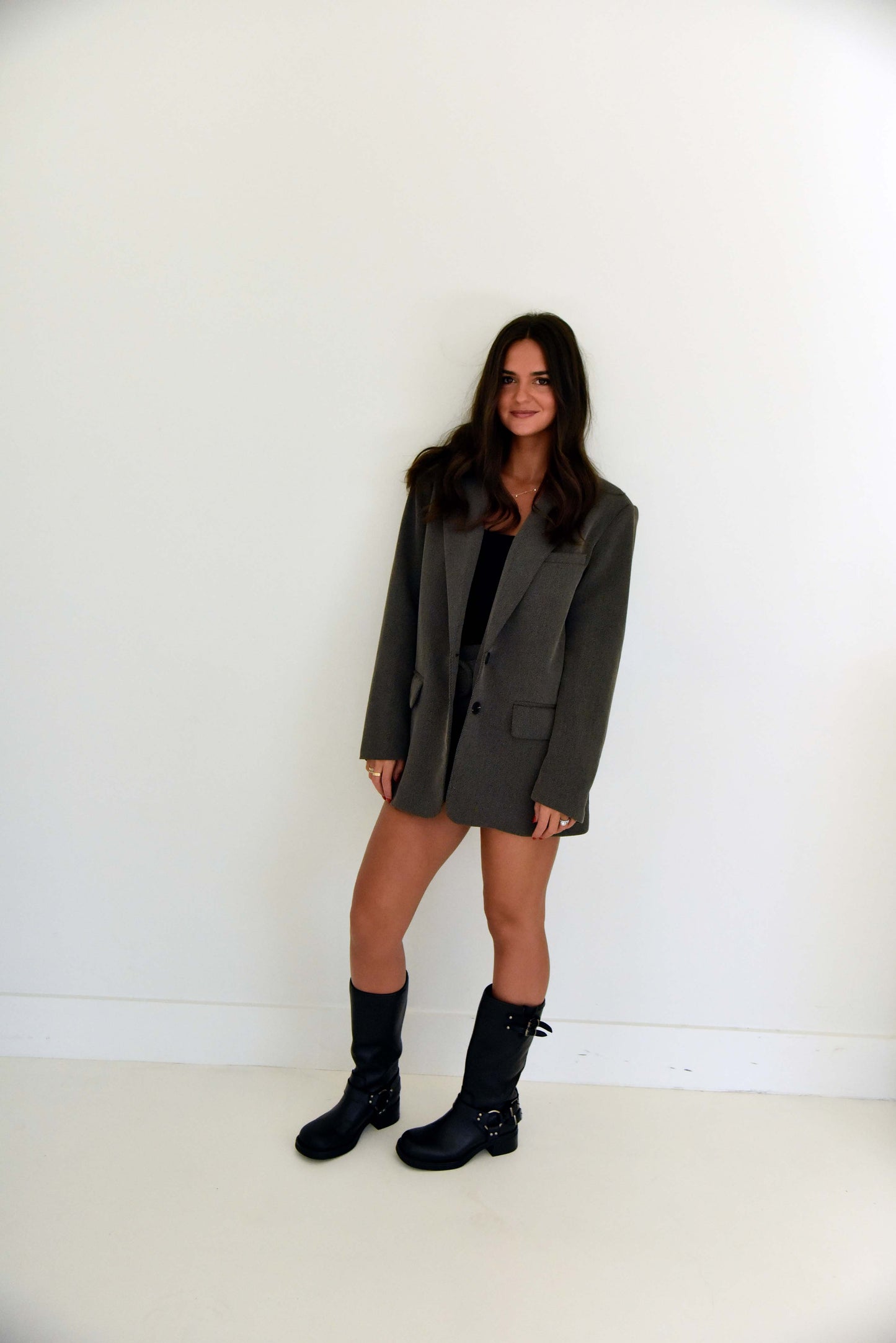 Charcoal Mini Skirt