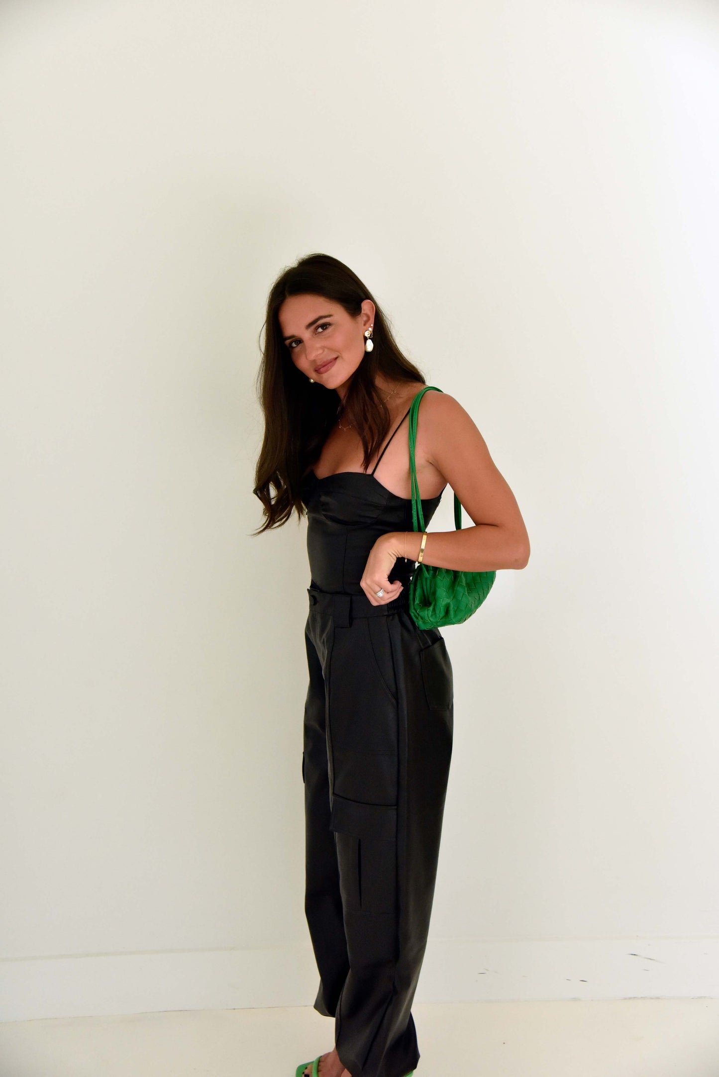 Carmen Cargo Leather Pants