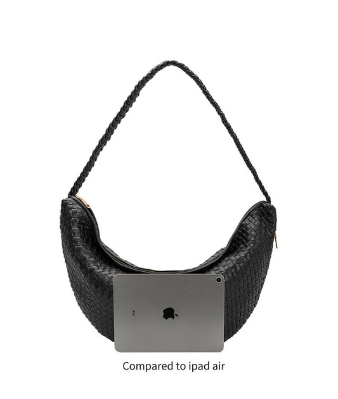 Espresso Woven Shoulder Bag