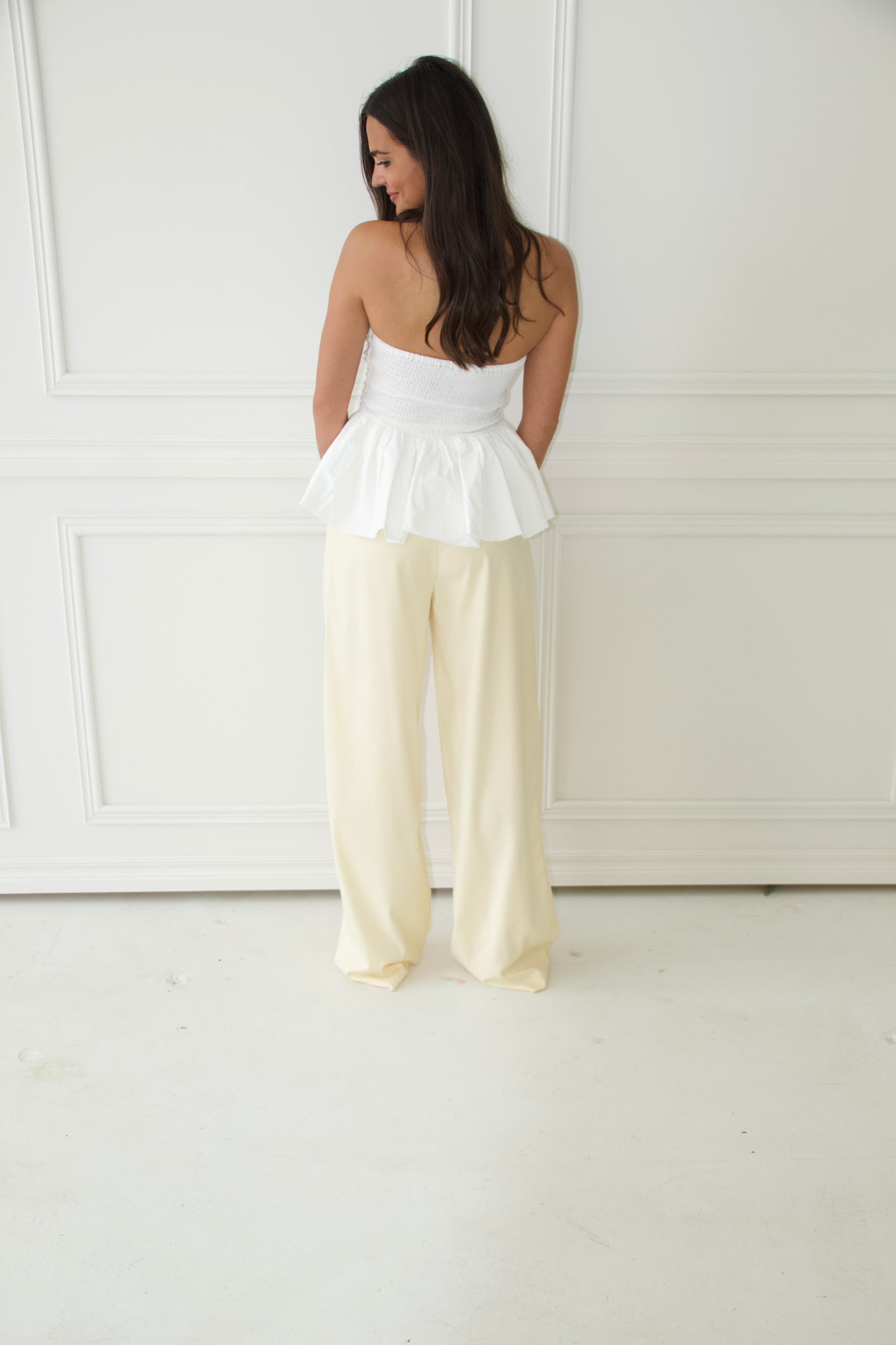 Pale Yellow Trousers