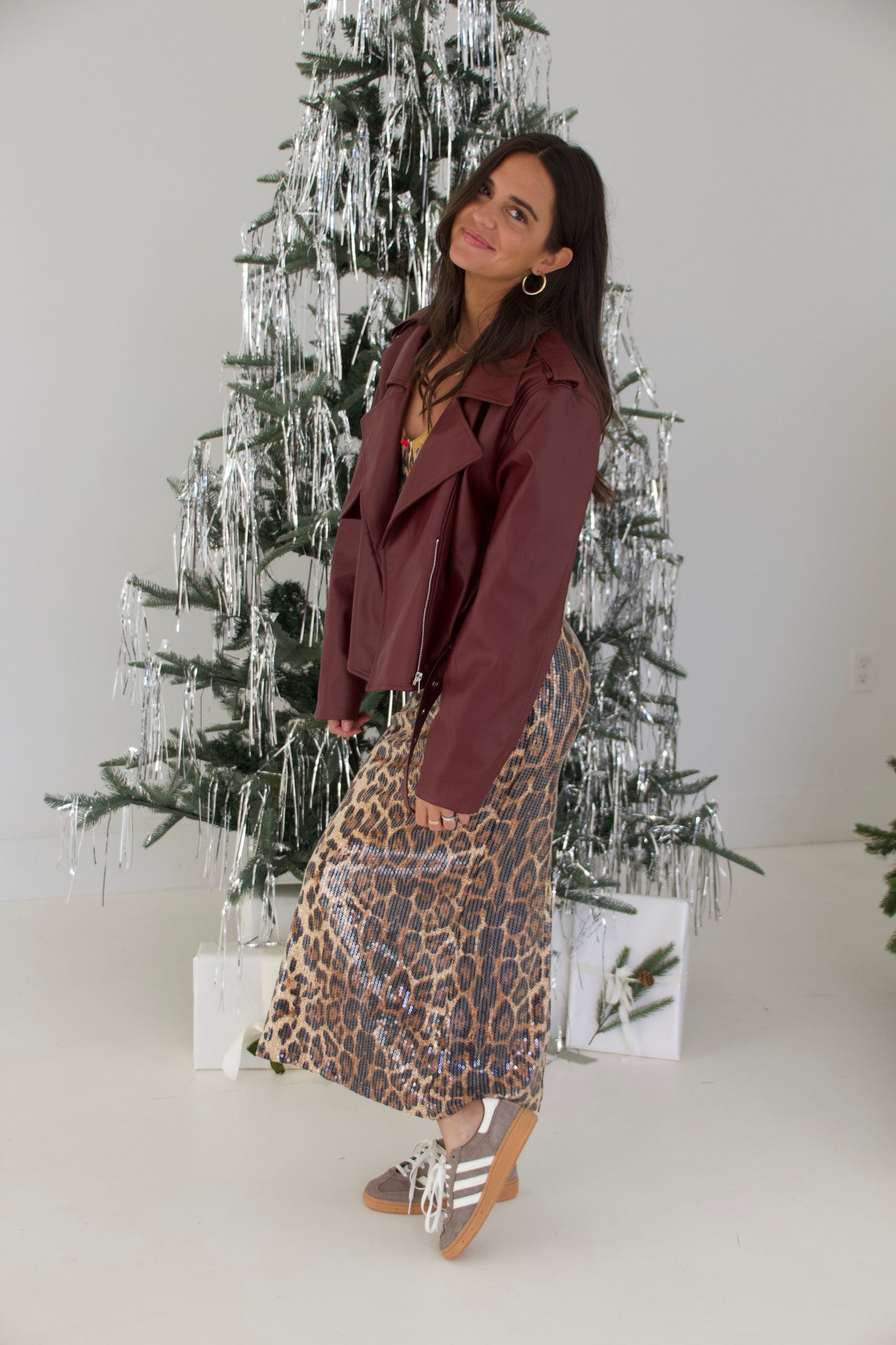 Leopard Sequin Dress