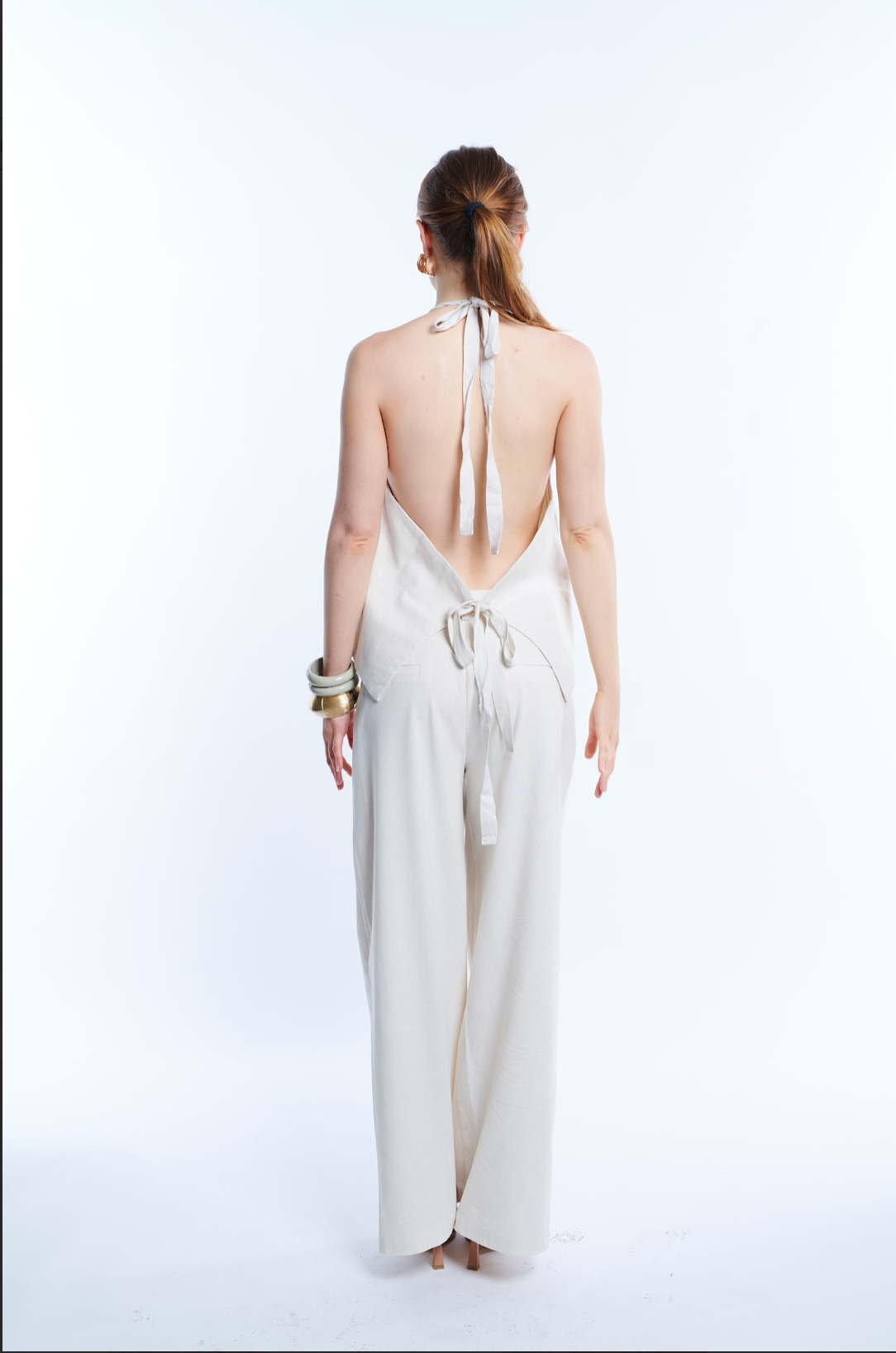 Backless Linen Top