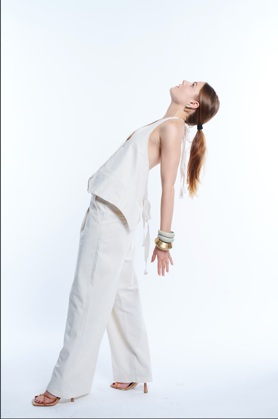 Backless Linen Top