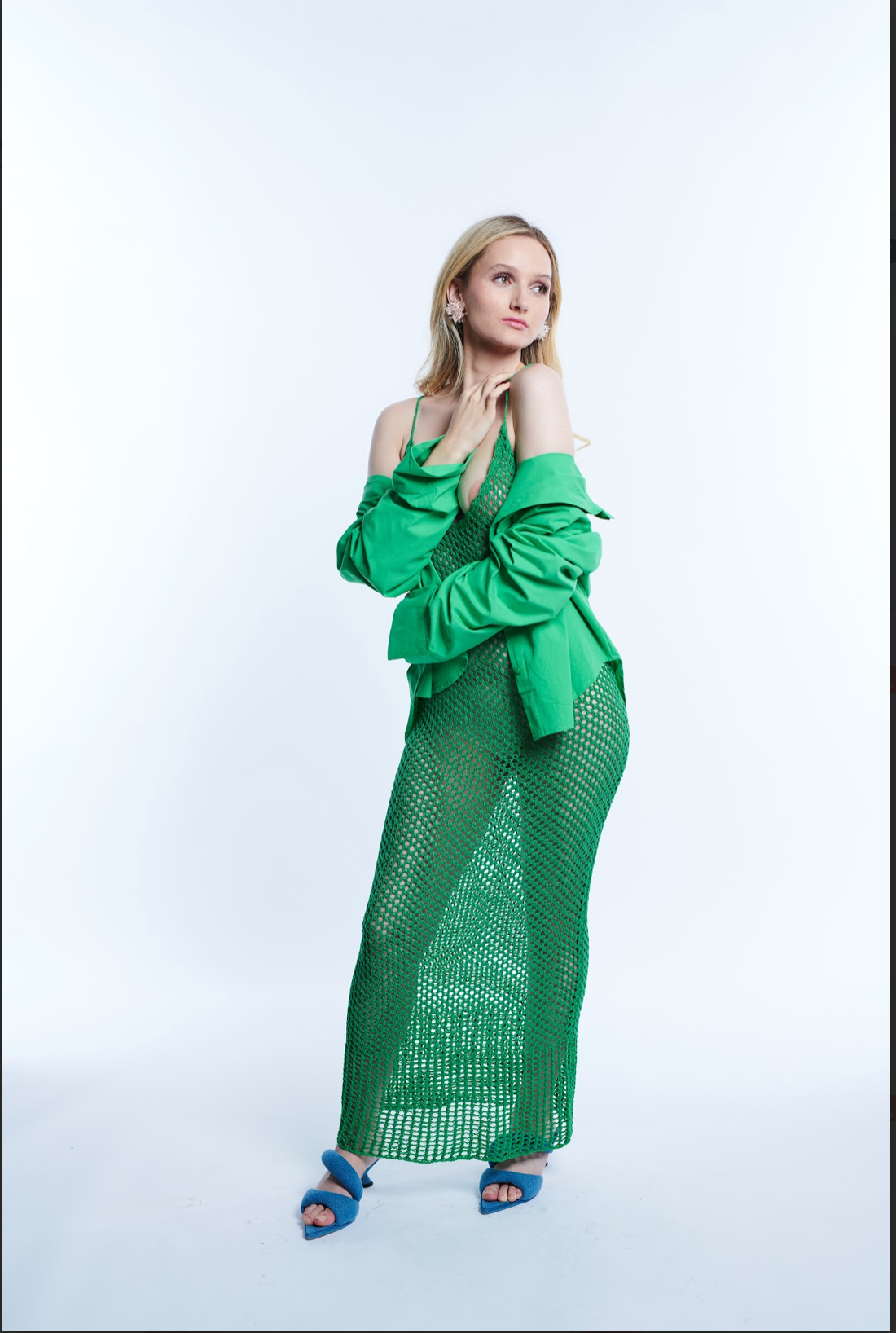 Knit Crochet Maxi Dress