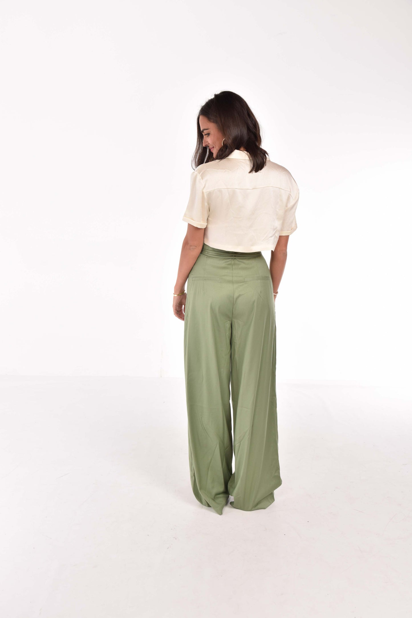 Olive Tie Pants