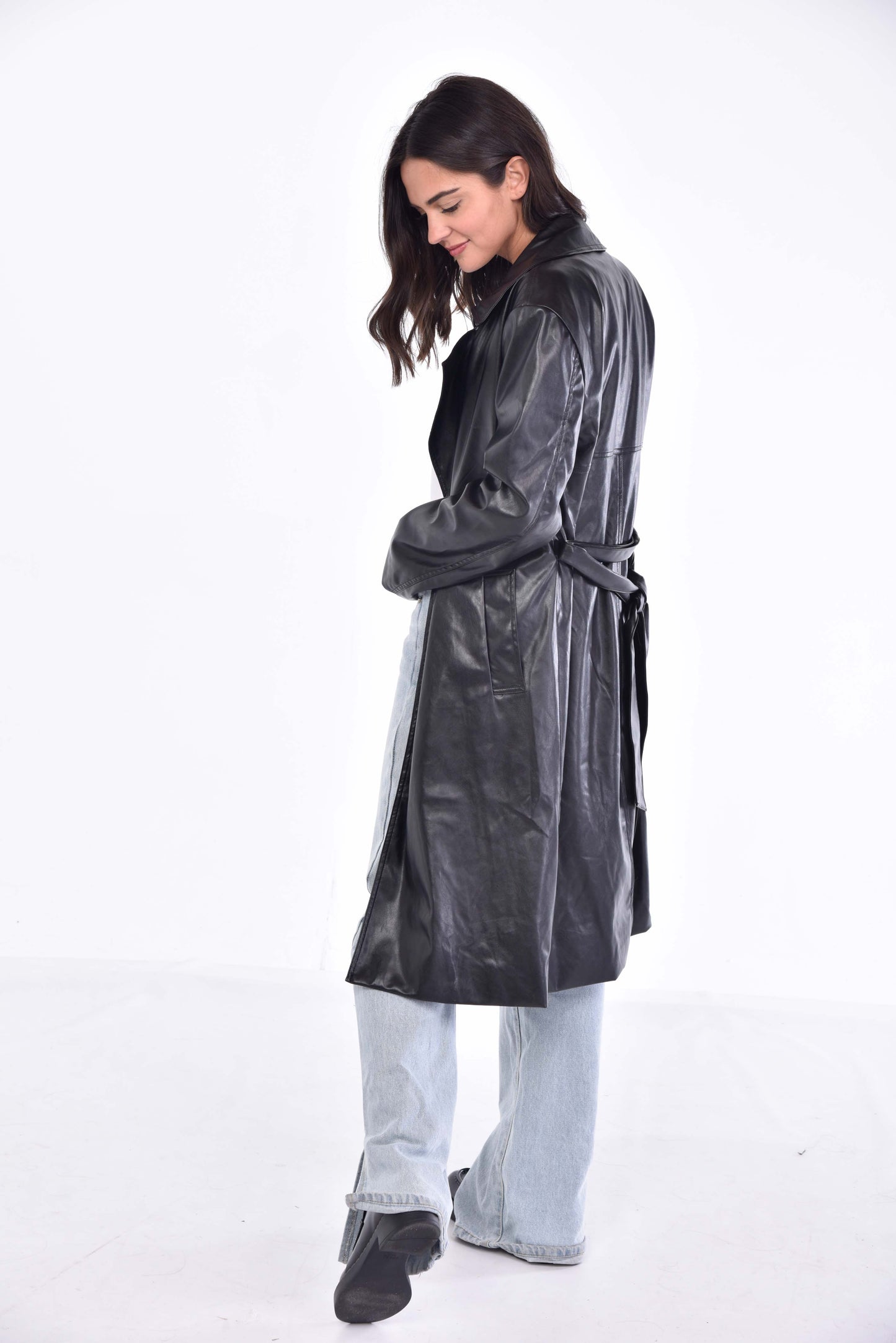 Leather Trench Coat