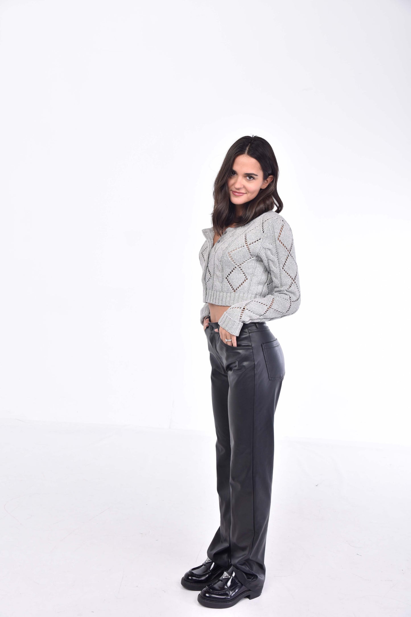 Sweetheart Grey Sweater