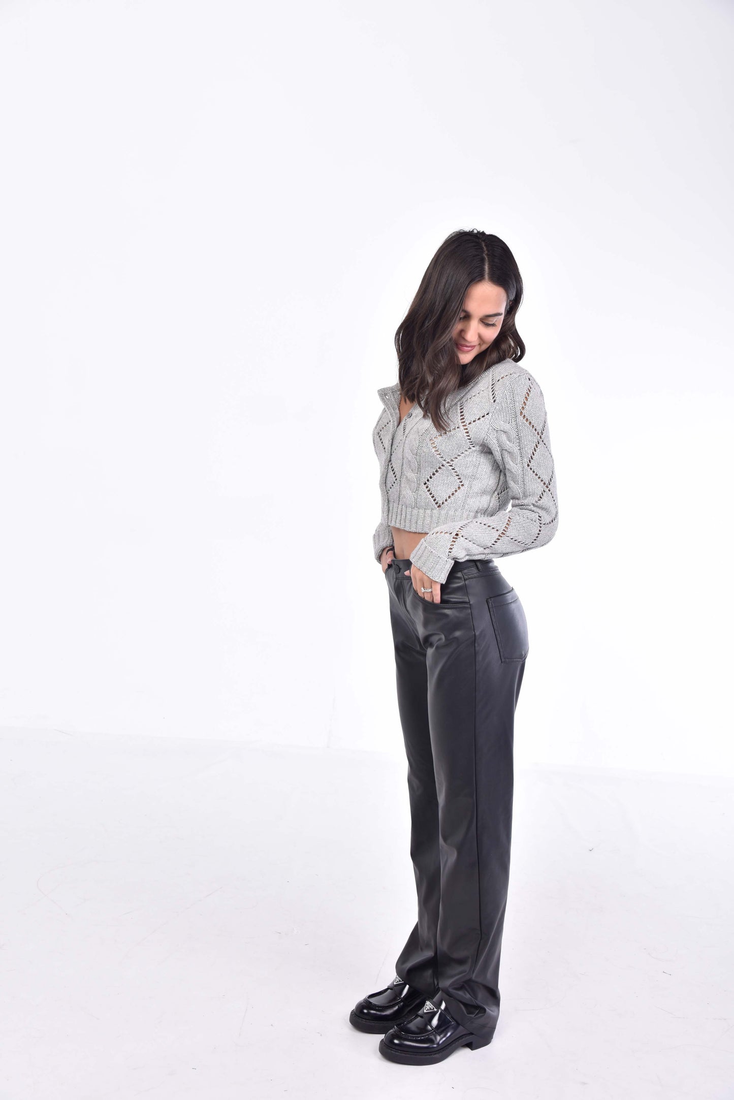 Sweetheart Grey Sweater
