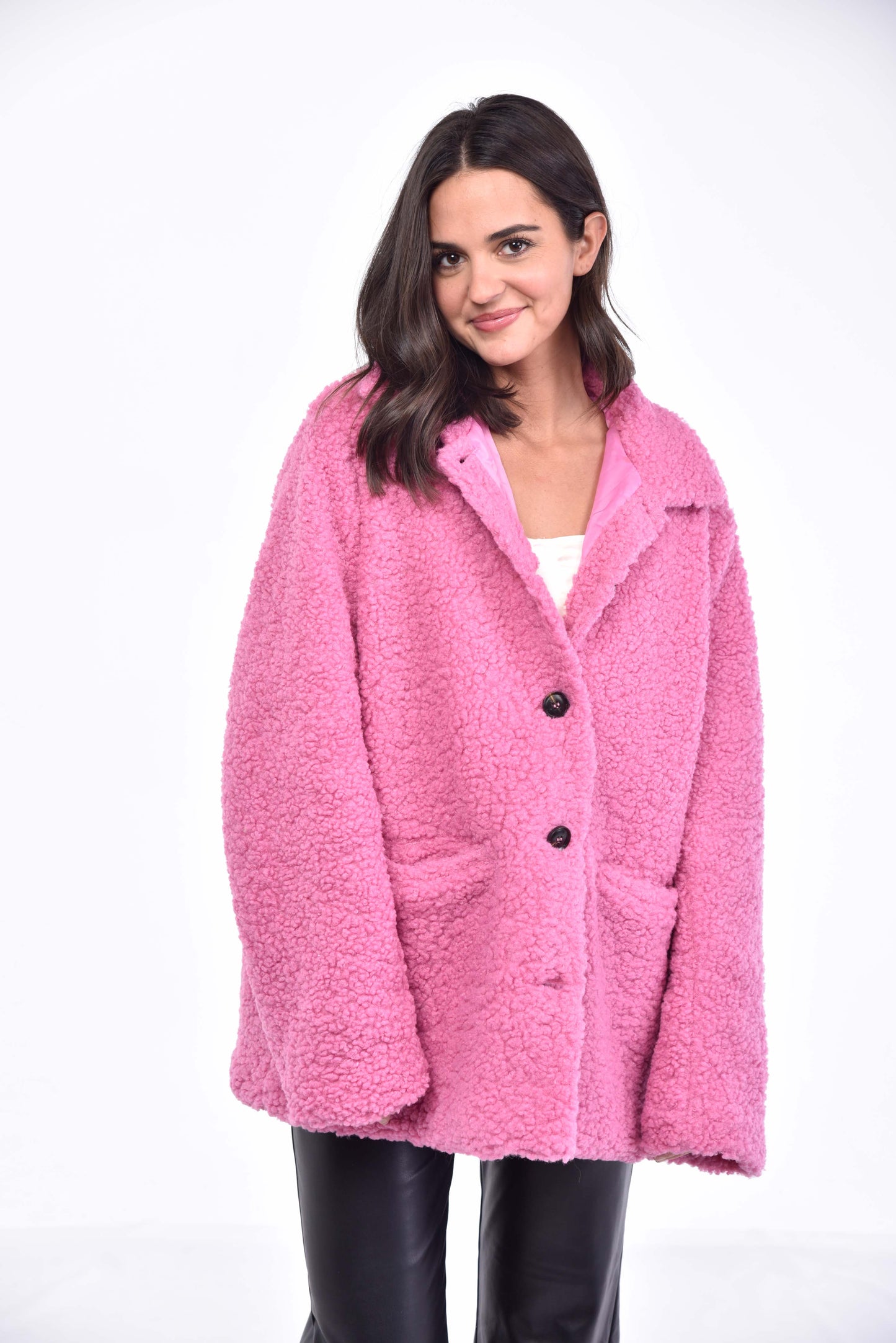 Pink Fur Coat