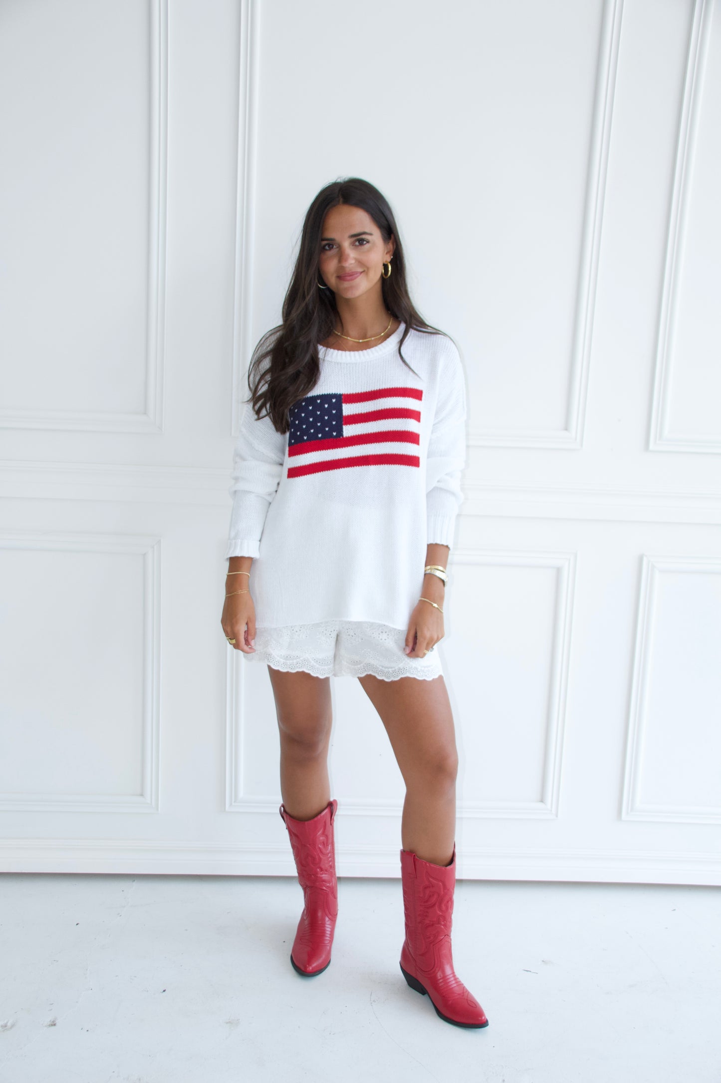 Oversized Flag Sweater