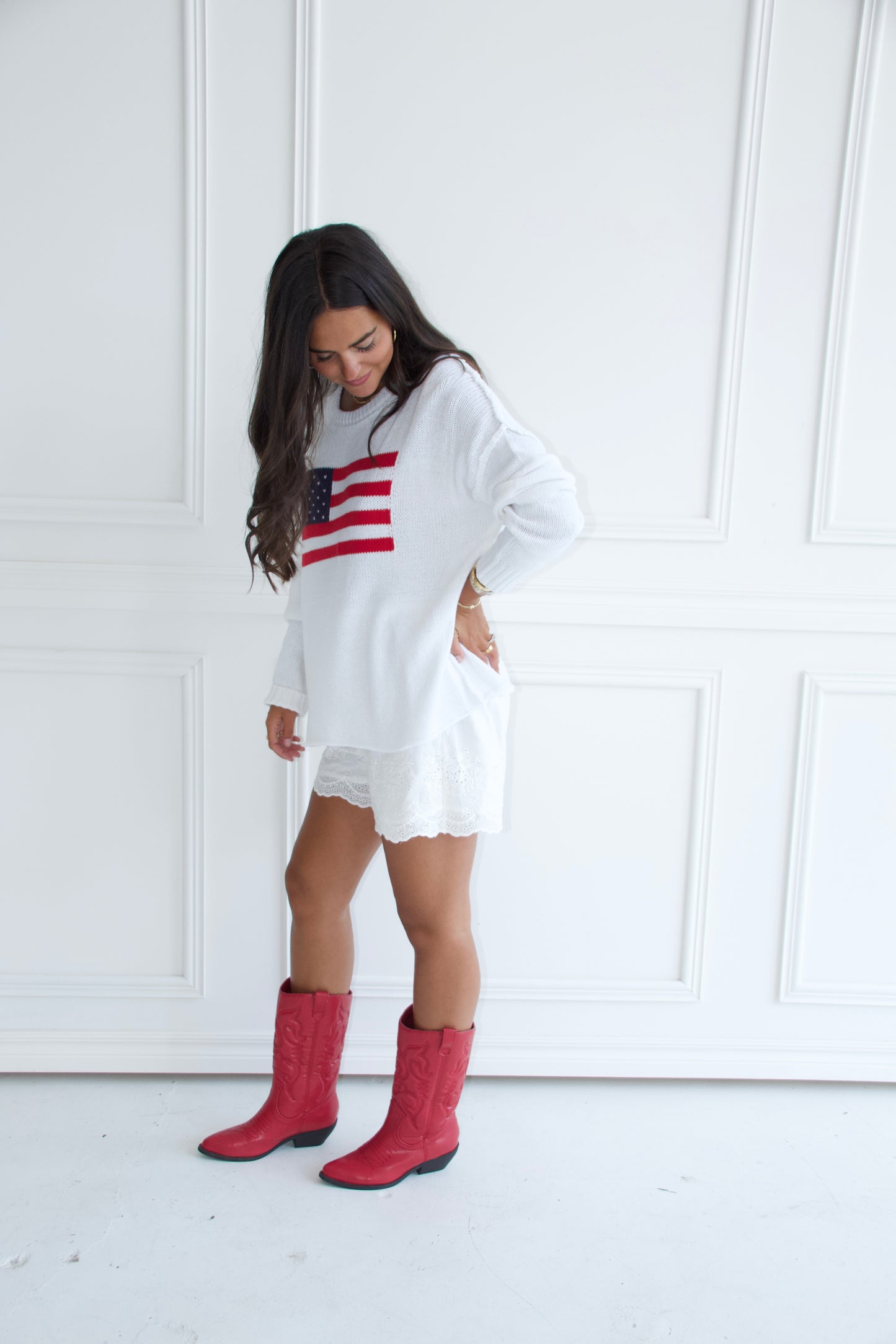 Oversized Flag Sweater