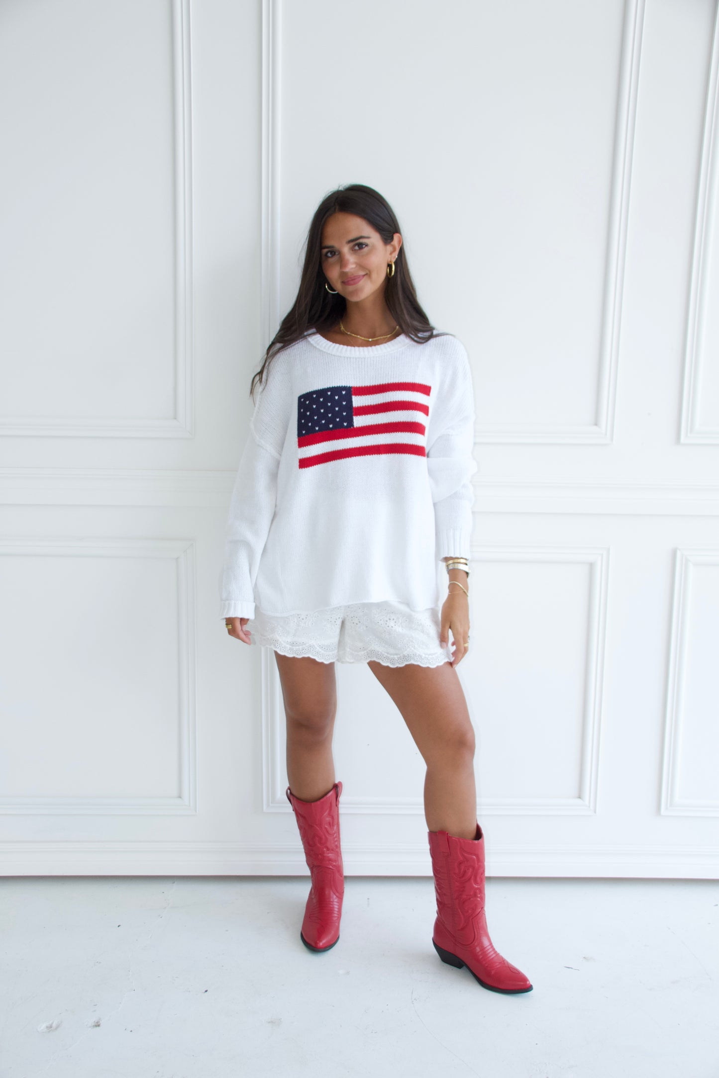 Oversized Flag Sweater