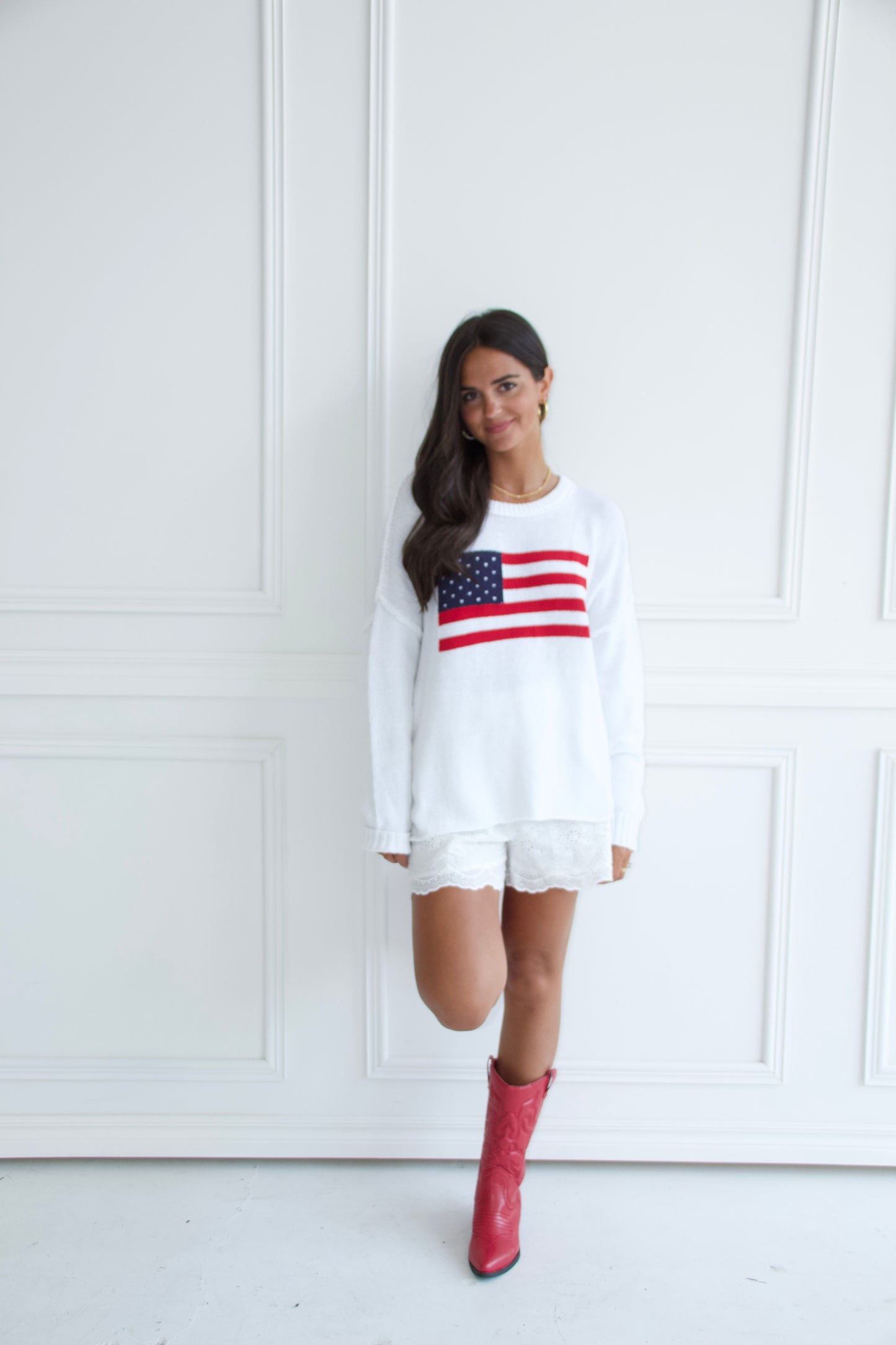 Oversized Flag Sweater